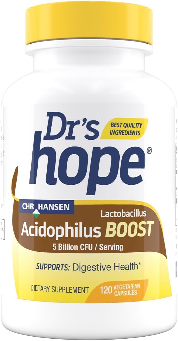 5B CFU Lactobacillus Acidophilus Probiotic Capsules - Supports Digestive & Immune Health - 120 Veggie Capsules, USA Made