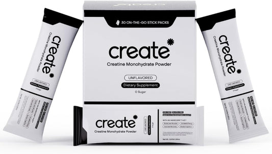 5g Creapure Creatine Monohydrate Powder for Strength, Energy & Recovery - 30 Packets | Vegan, Non-GMO, Sugar-Free, Unflavored