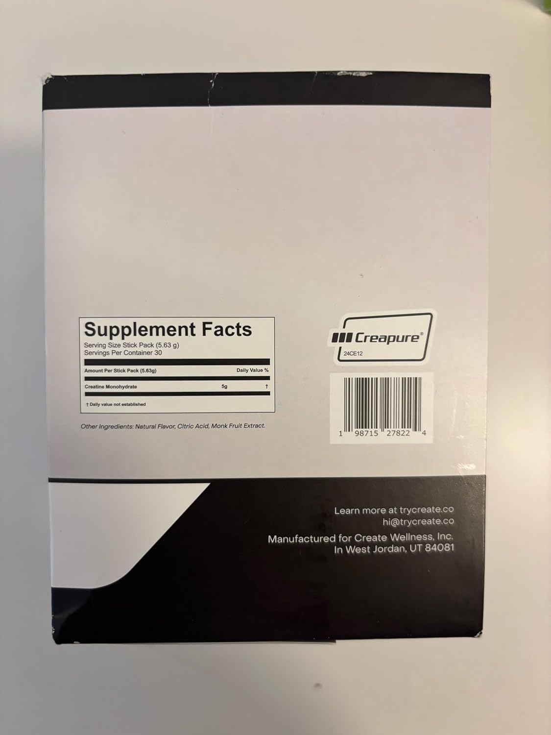 5g Creapure Creatine Monohydrate Powder for Strength, Energy & Recovery - 30 Packets | Vegan, Non-GMO, Sugar-Free, Unflavored