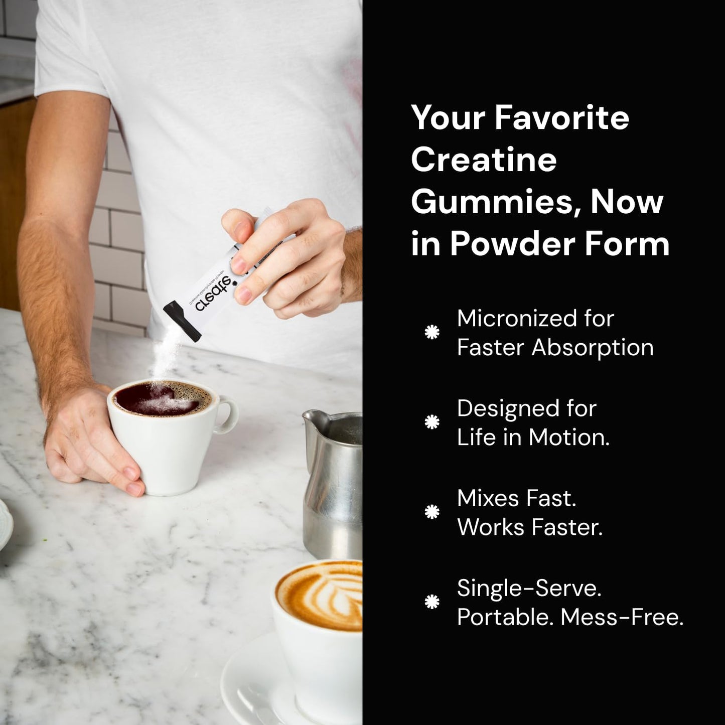 5g Creapure Creatine Monohydrate Powder for Strength, Energy & Recovery - 30 Packets | Vegan, Non-GMO, Sugar-Free, Unflavored