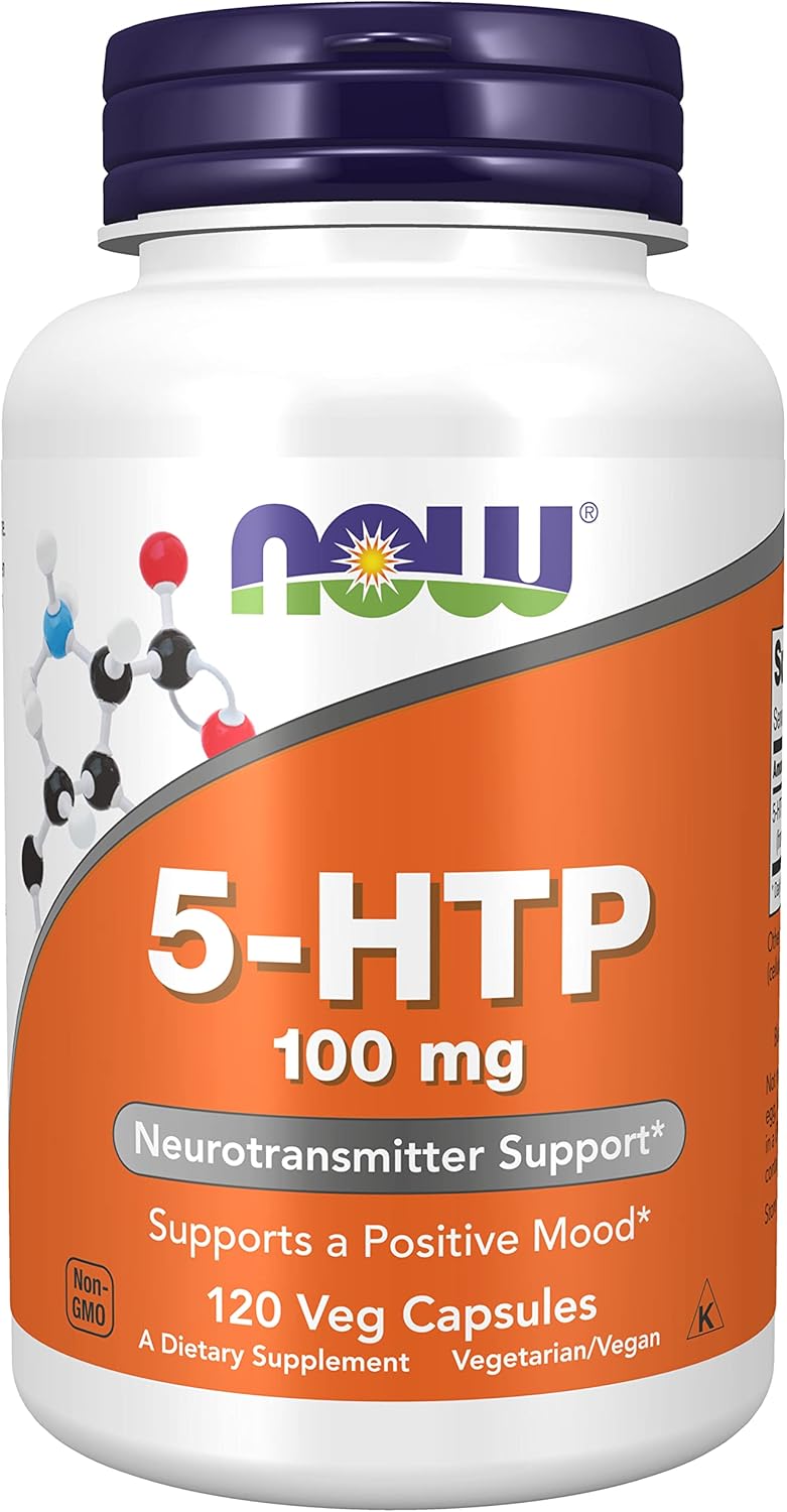 5HTP 100mg Supplement Value Pack - 2Pack of 120 VegCapsules by Now