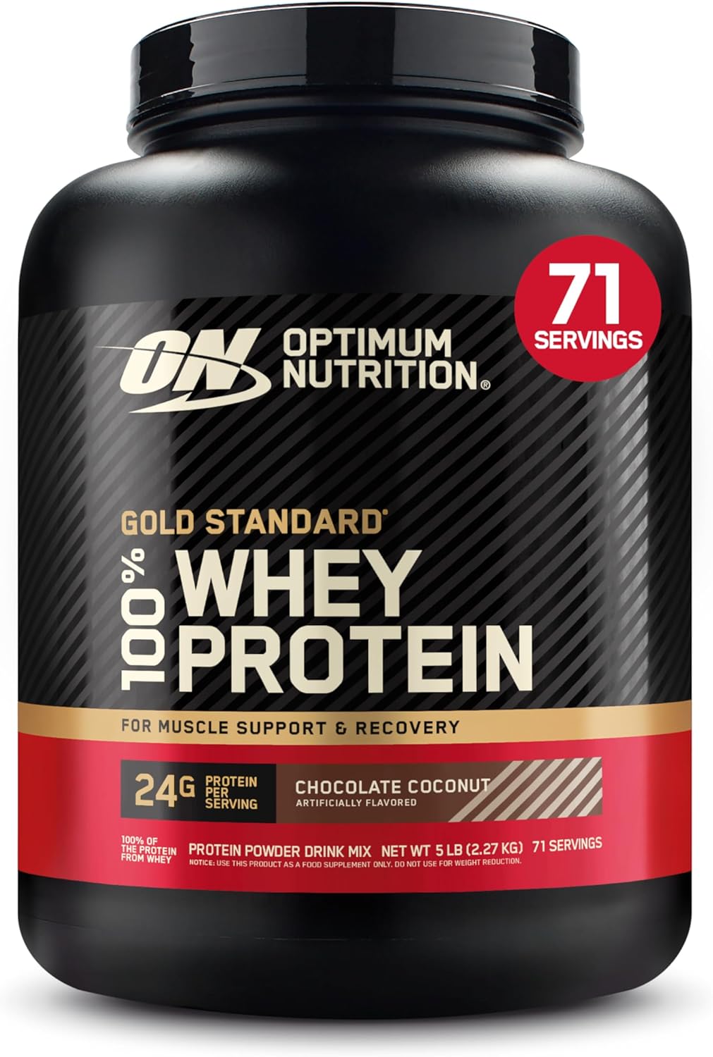 5lb Optimum Nutrition Gold Standard 100% Whey Protein Powder - Chocolate Coconut