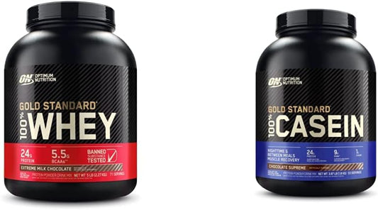 5lb Optimum Nutrition Gold Standard Micellar Casein & Whey Protein Powder - Extreme Milk Chocolate