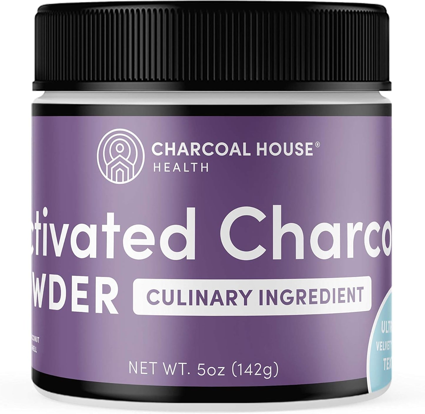 5oz Charcoal House ULTRA FINE Coconut Activated Charcoal Powder - Ideal for Culinary and Cosmetic Use, Velvety Smooth Texture for Smoothies, Ice Creams, Pastries, and Soaps - Soft Finish, No Grit