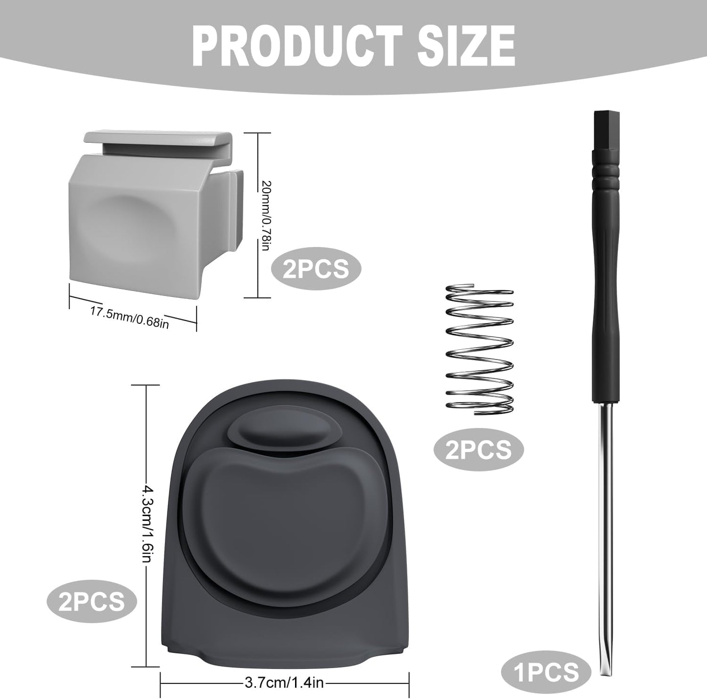 5Pcs Replacement Lid Stopper Compatible with Owala FreeSip Water Bottles - BPA-Free Accessories for 19oz, 24oz, 25oz, 32oz, 40oz Sizes