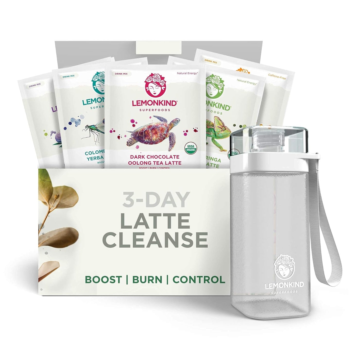 6 Day Detox & Stress-Relief Bundle - 39 Servings - Lemonkind Detox & ReSTART Fat-Burn Cleanse