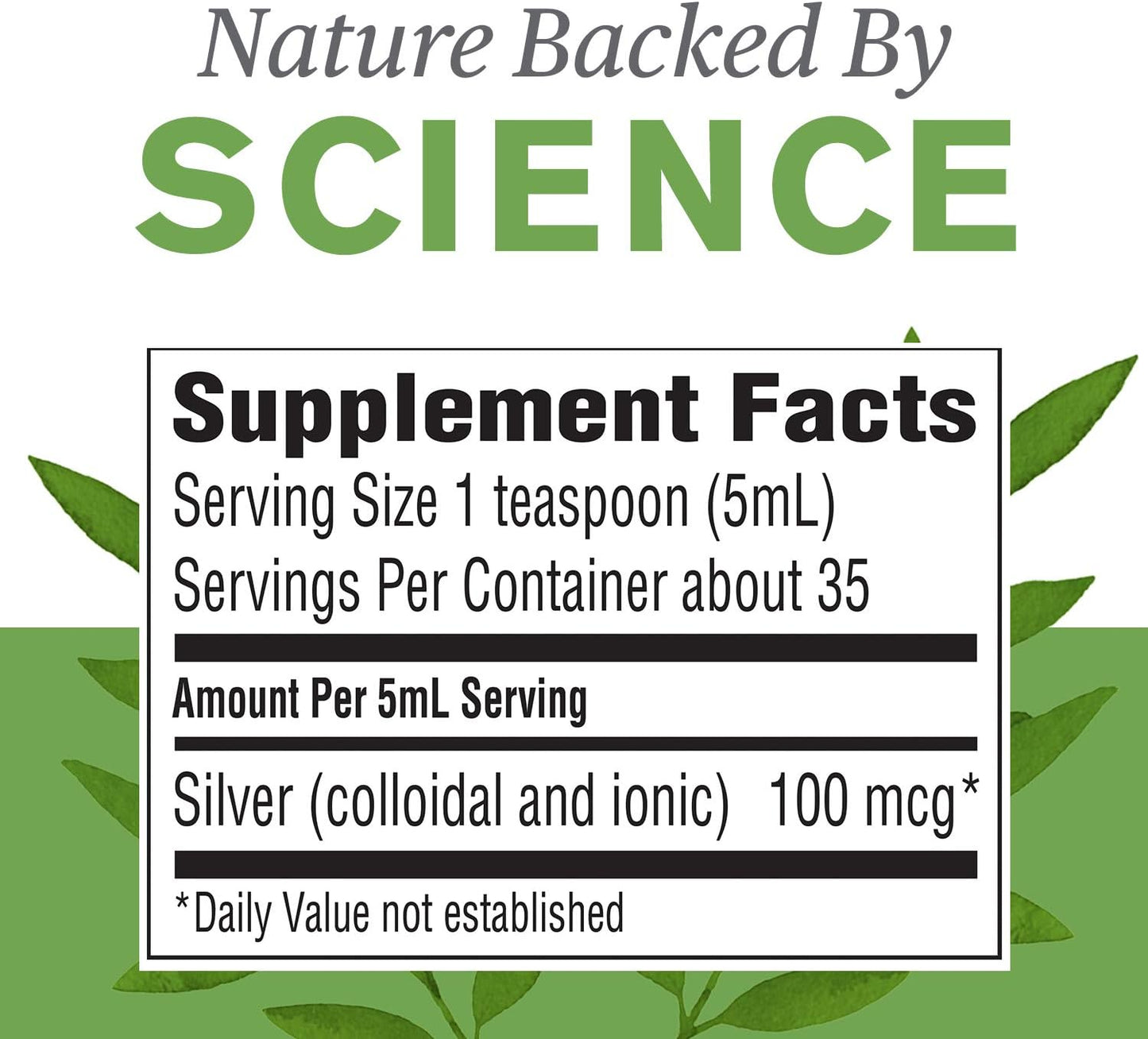 6 Fl Oz Nature's Sunshine Silver Shield Liquid | Immune Support Colloidal Silver with Aqua Sol Technology for Protection