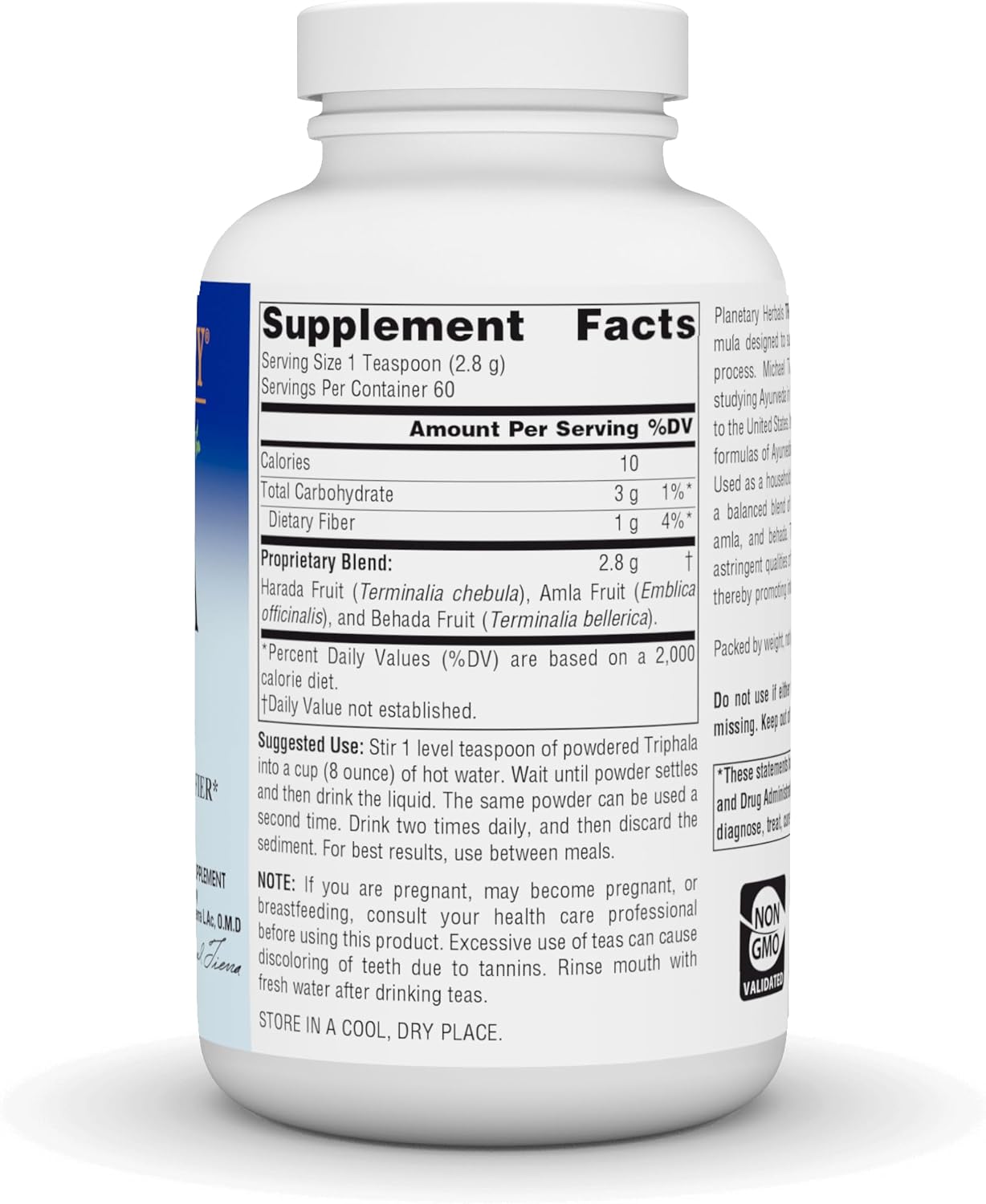 6 Ounce Planetary Herbals Triphala Internal Cleanser Powder for Natural Detoxification