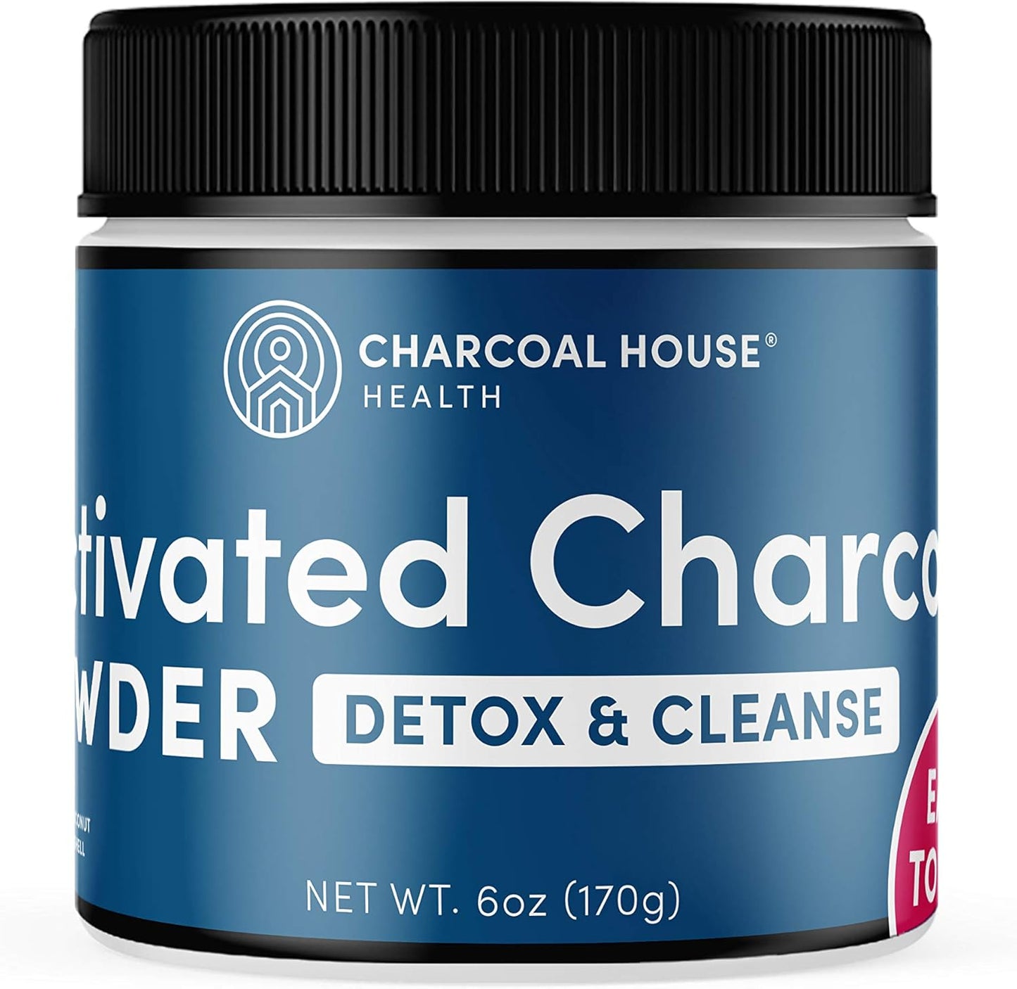 6 oz Medical Grade Coconut Shell Activated Charcoal Powder for Detox and Cleanse - High Adsorptive & Fast Acting - Naturally Detoxifying Powder