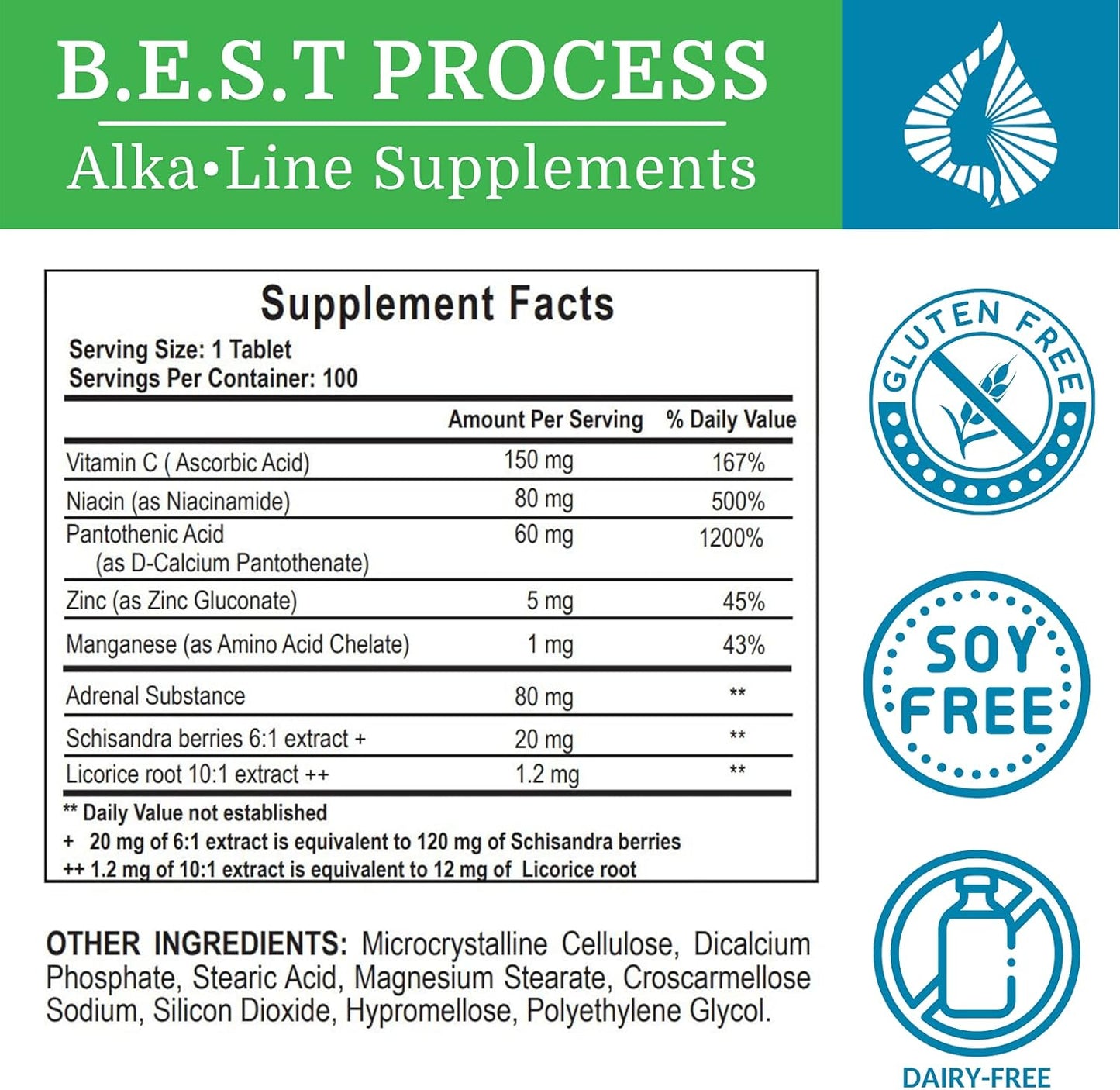 6 Pack Morter HealthSystem Adrenergy: Natural Adrenal Support with Adaptogens & Minerals