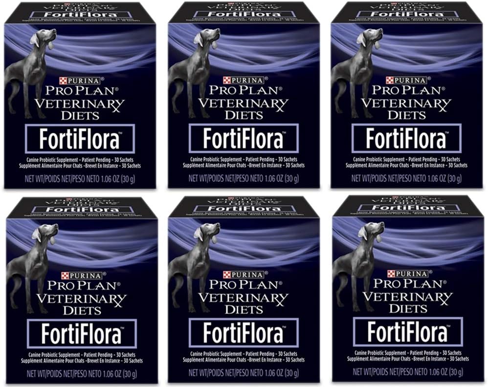 6 Packs of Purina FortiFlora Dog Supplement - 30 Count per Pack