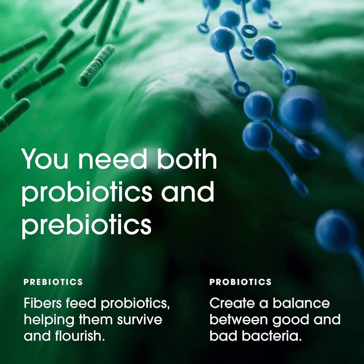 60 Billion CFU Probiotic for Men and Women - Digestive & Immune Support with Prebiotics, Gut Health Supplement - 30 Capsules