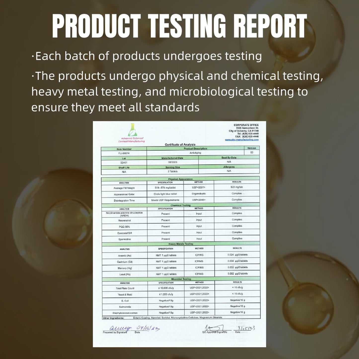 60 Capsules Flynew Anti-Aging Supplement for Healthy Hair, Skin, Nails, and Cellular Health - Resveratrol, NADH, PQQ, Spermidine, Ubiquinol - GMP Certified, Made in USA