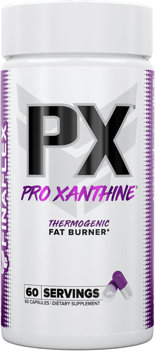 60 Capsules of FINAFLEX PX PRO Xanthine Thermogenic Supplement for Energy, Focus, and Appetite Control with Caffeine & TeaCrine - 60 Servings