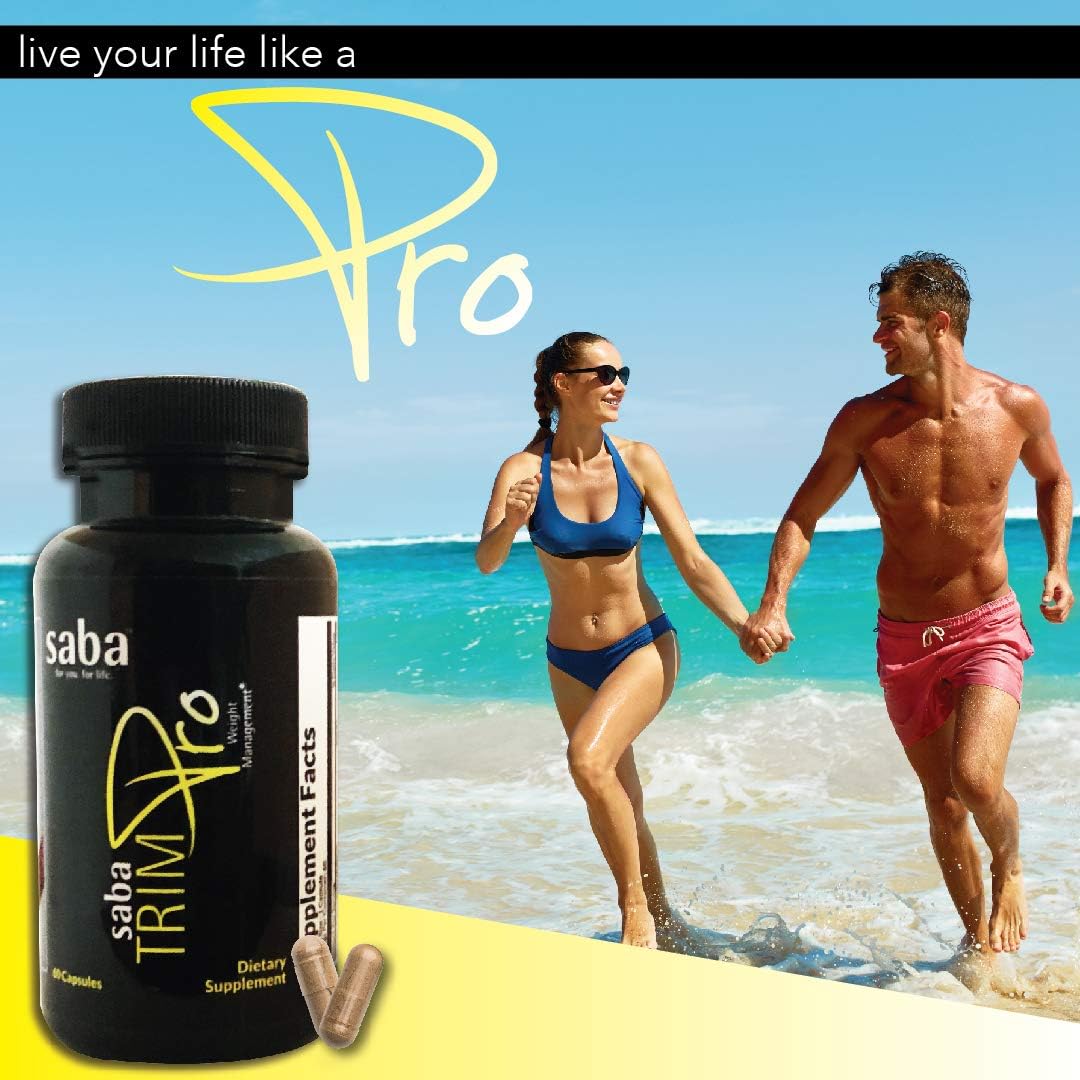 60 Capsules of Saba Trim Pro - Effective Weight Management Formula
