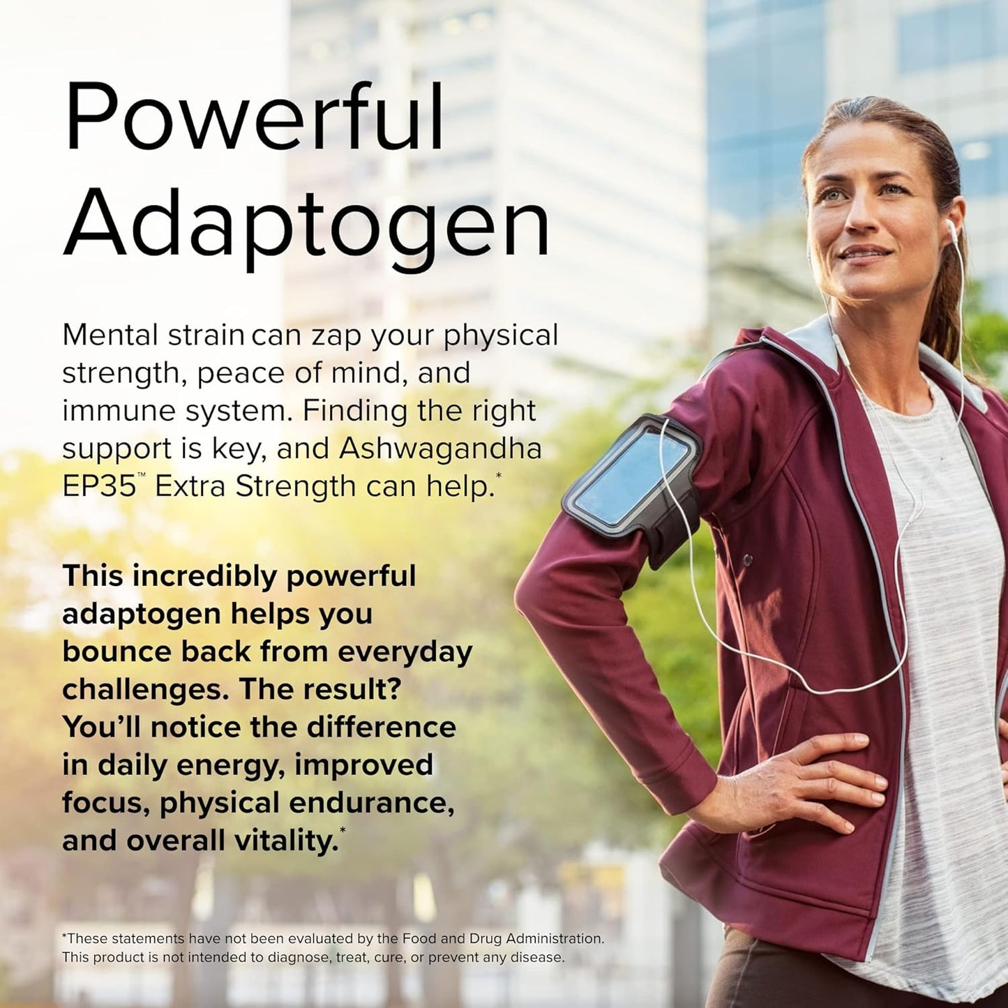 60 Capsules of Terry Naturally Ashwagandha EP35 Extra Strength - Non-GMO & Vegan - Powerful Adaptogen Supplement for 60 Servings