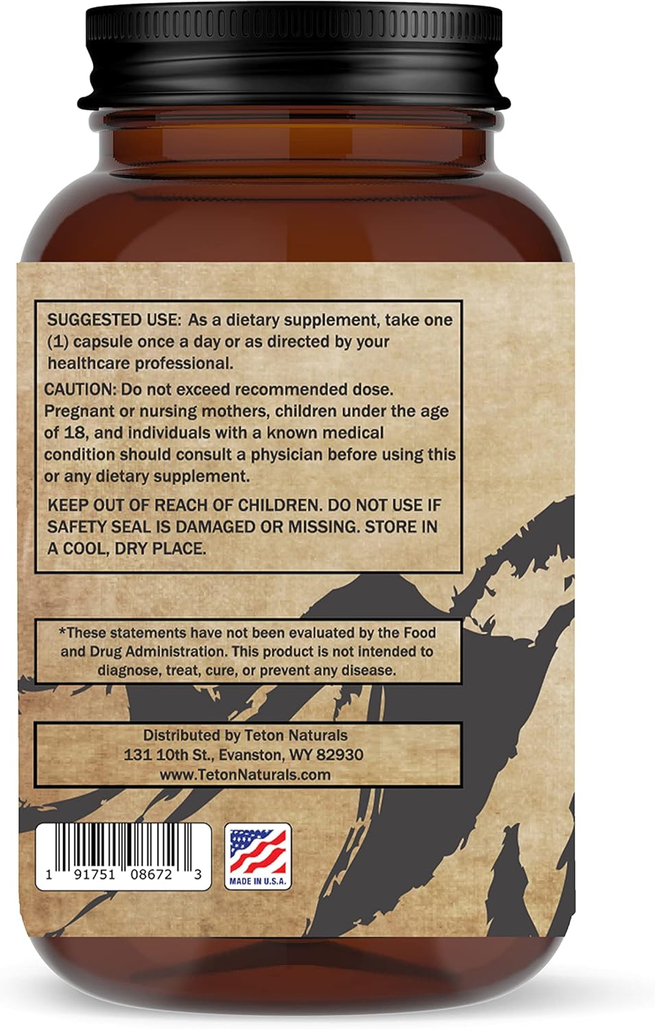 60 Capsules of Teton Naturals DHEA 50MG Dietary Supplements for Hormonal Balance and Wellness