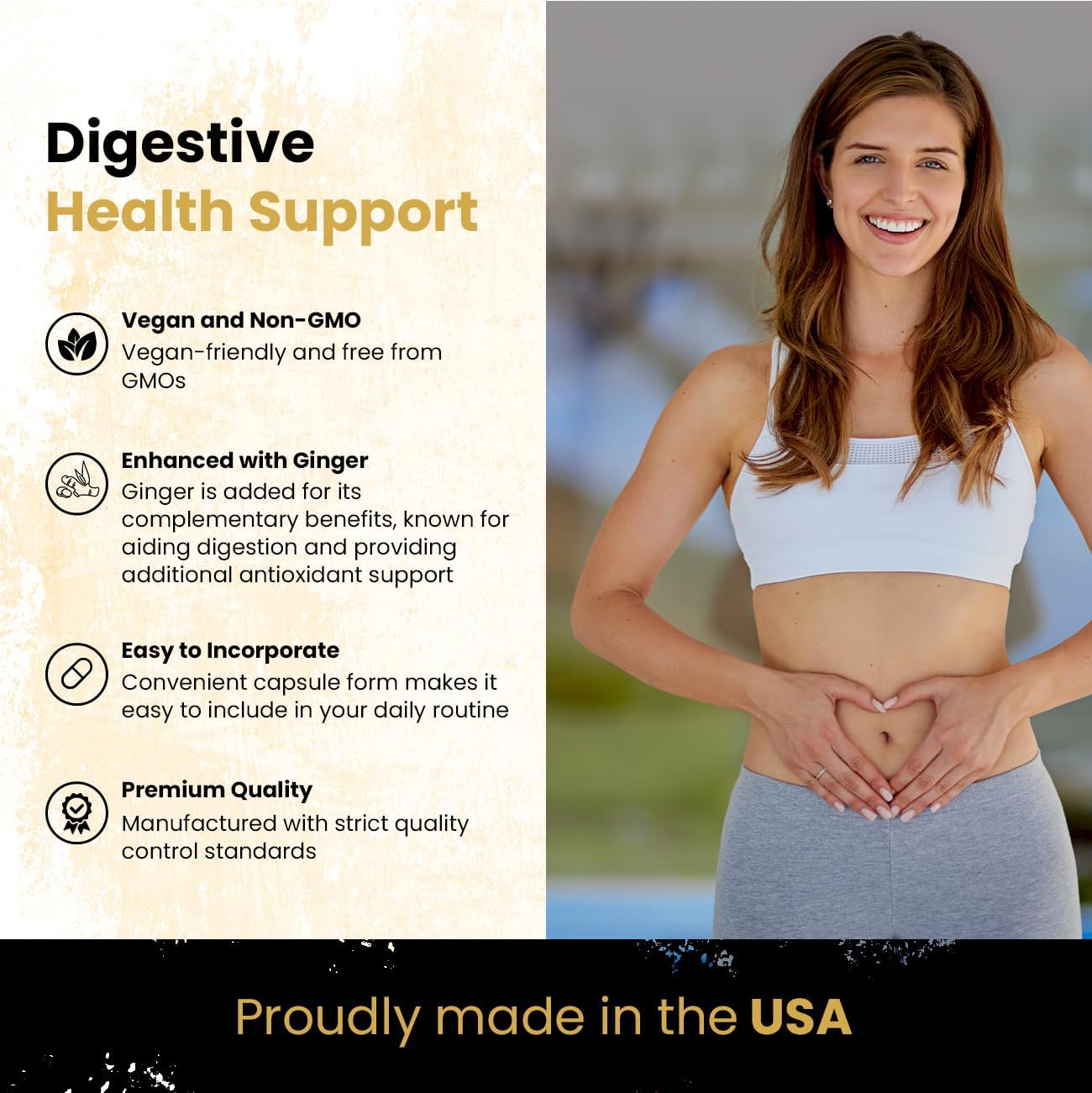 60 Capsules of Turmeric and Ginger Dietary Supplement with Bio Perine and 95% Curcuminoids - Herbal Wellness Product for Natural Support