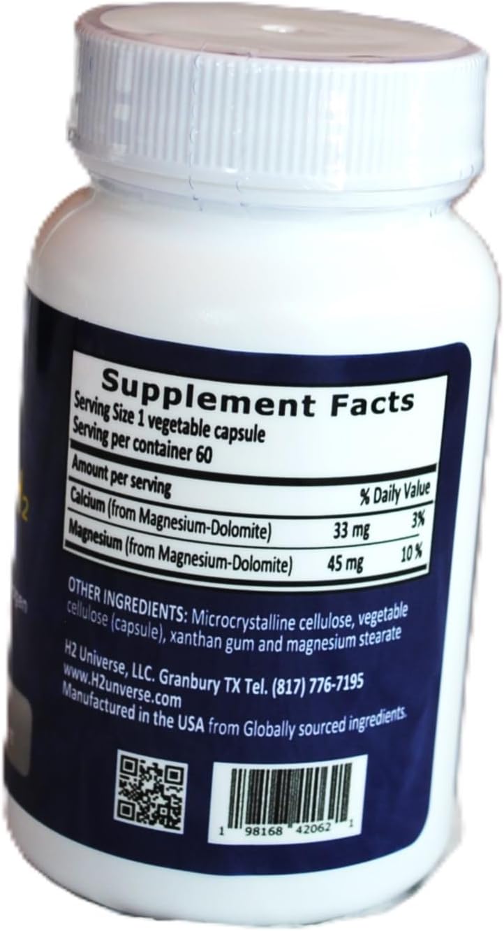 60 Capsules True Nano H2 Plus Molecular Hydrogen Supplement by H2 Universe, LLC: Energy Boost & Antioxidant