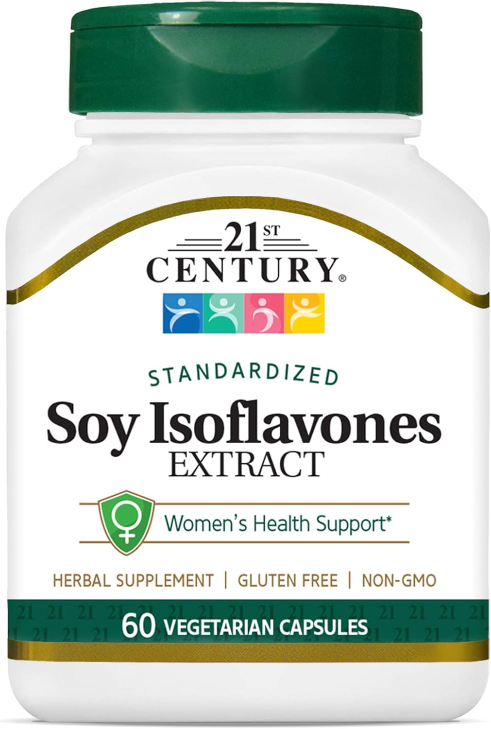 60 Count 21st Century Soy Isoflavones Vegetarian Capsules for Hormonal Balance and Menopause Relief