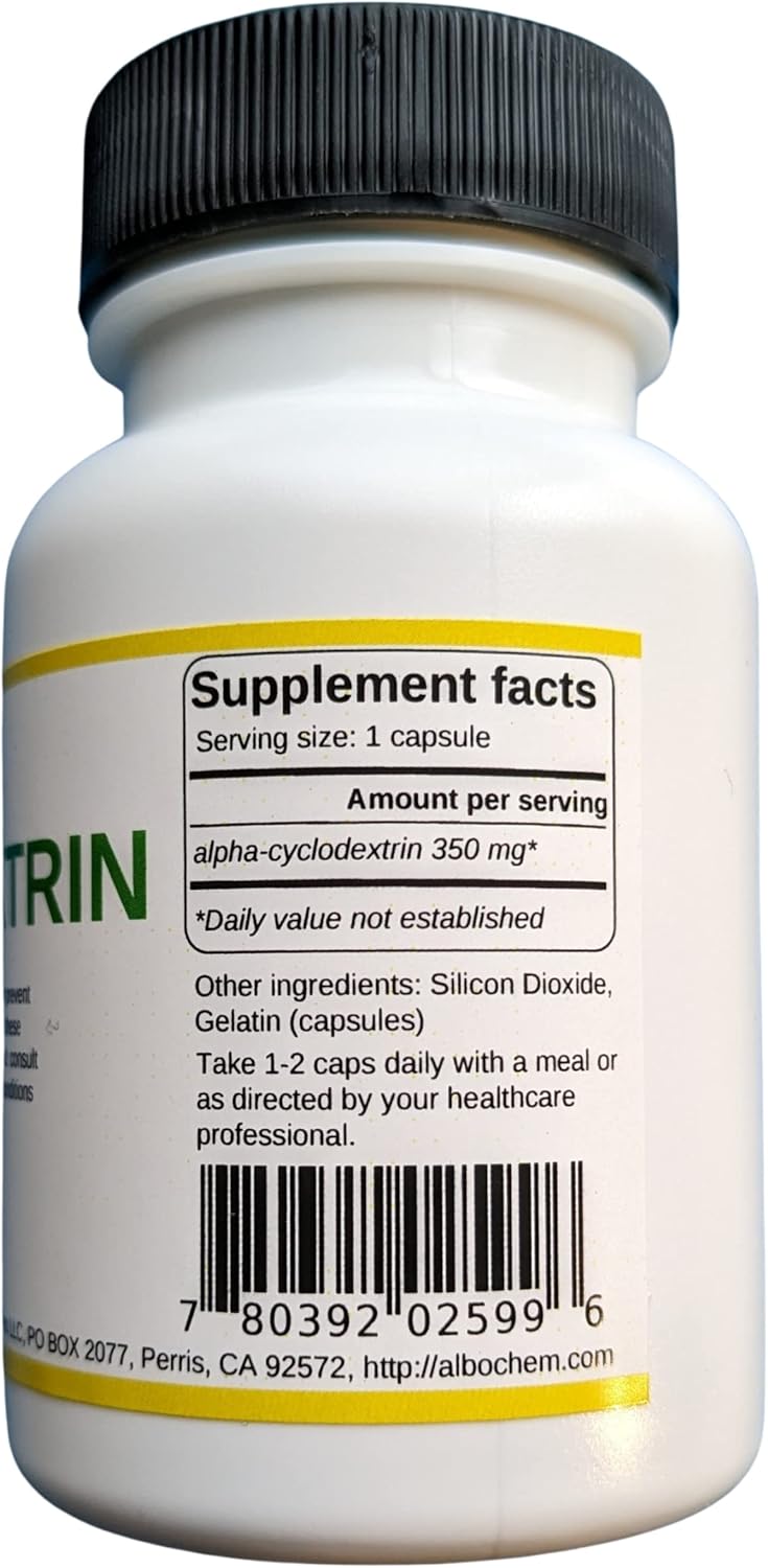 60 Count Alpha Cyclodextrin Capsules for Digestive Health - Dietary Supplement - BoostGo Australia
