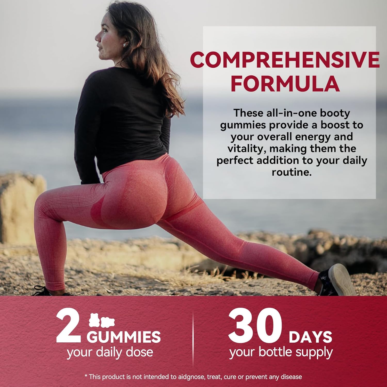 60 Count Aromlife BBL Gummies for Women - Bear Shape Vitamin Gummies for Curvy Body Enhancement, Vegan Butt Growth Supplement - BoostGo Australia