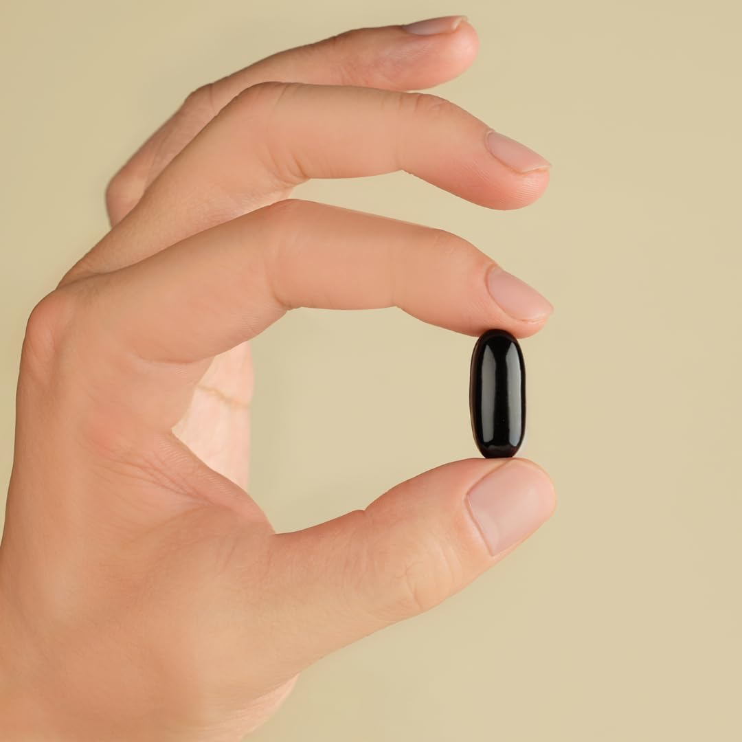 60-Count Black Seed Oil Capsules with Curcumin, Ginger, and Piperine for Immune Support and Joint Health