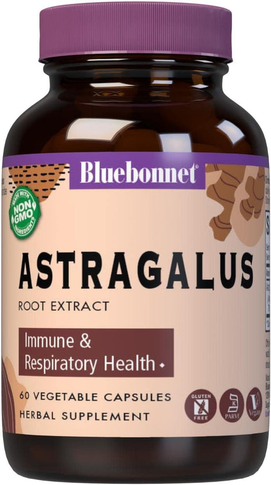 60 Count BlueBonnet Astragalus Root Extract Supplement for Immune Support