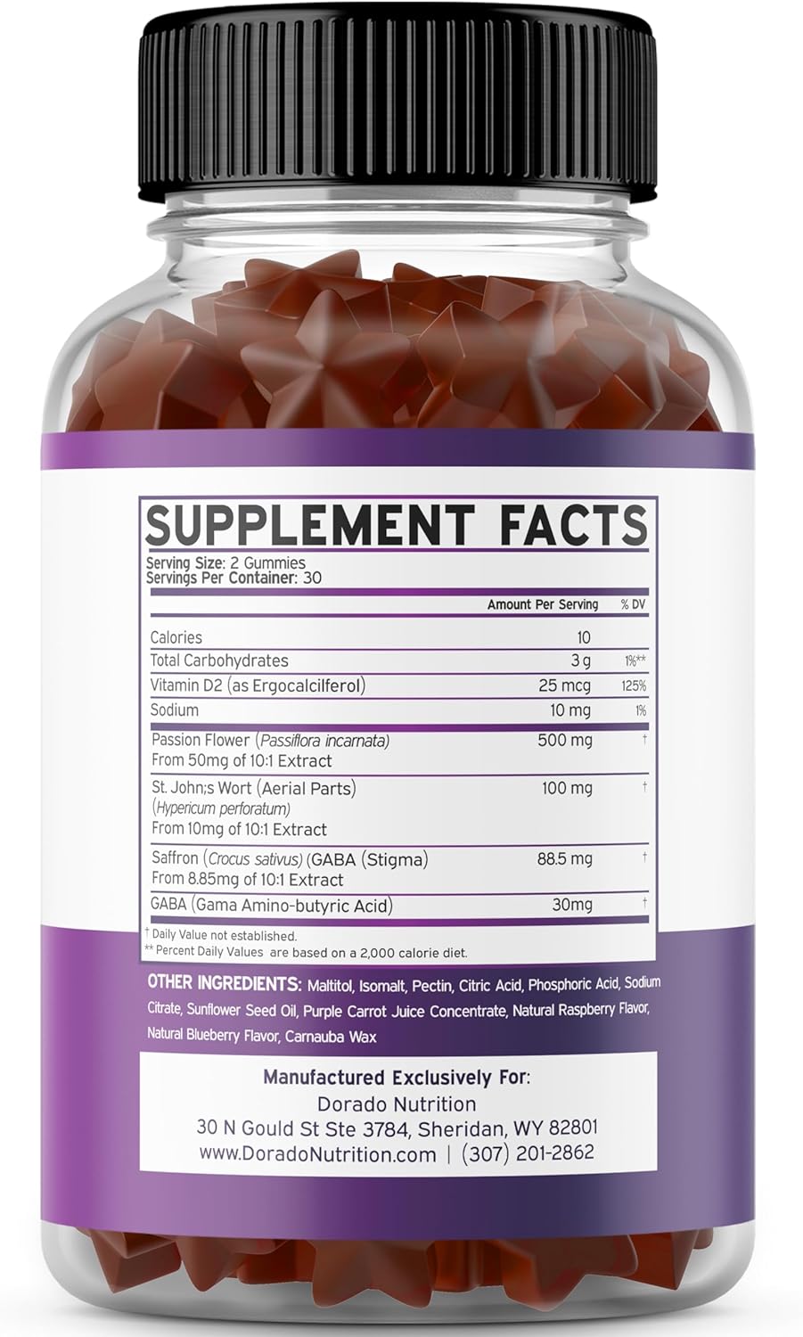 60-Count Dorado Nutrition Sugar-Free Saffron Gummies & Magnesium Glycinate Gummies - Advanced Formula with 5-in-1 Benefits and 600mg Supplement Strength
