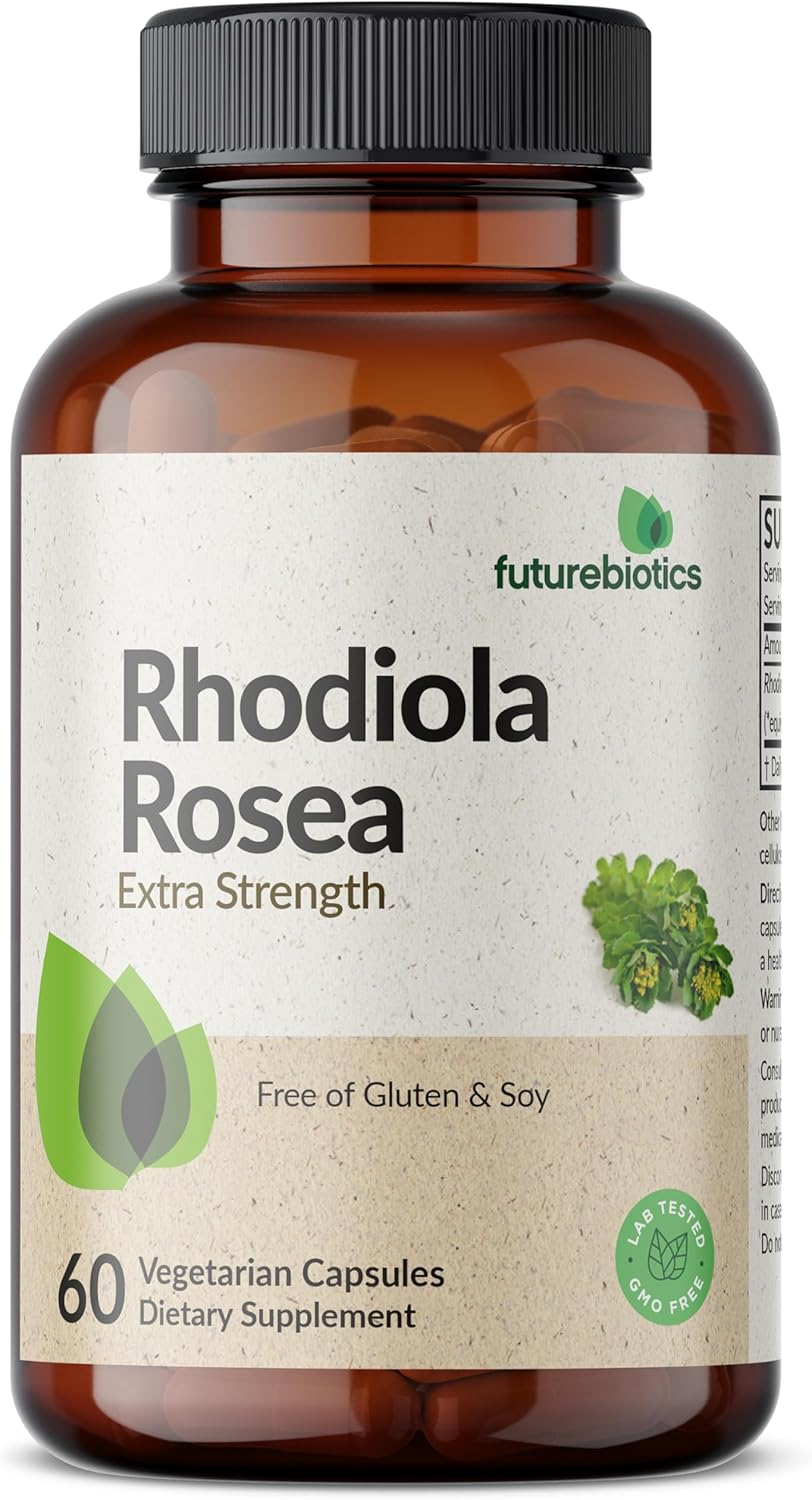 60 Count Futurebiotics Rhodiola Rosea Powder Capsules for Vegetarians - BoostGo Australia
