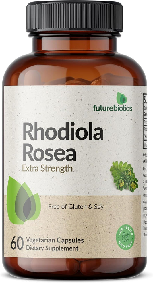 60 Count Futurebiotics Rhodiola Rosea Powder Capsules for Vegetarians - BoostGo Australia