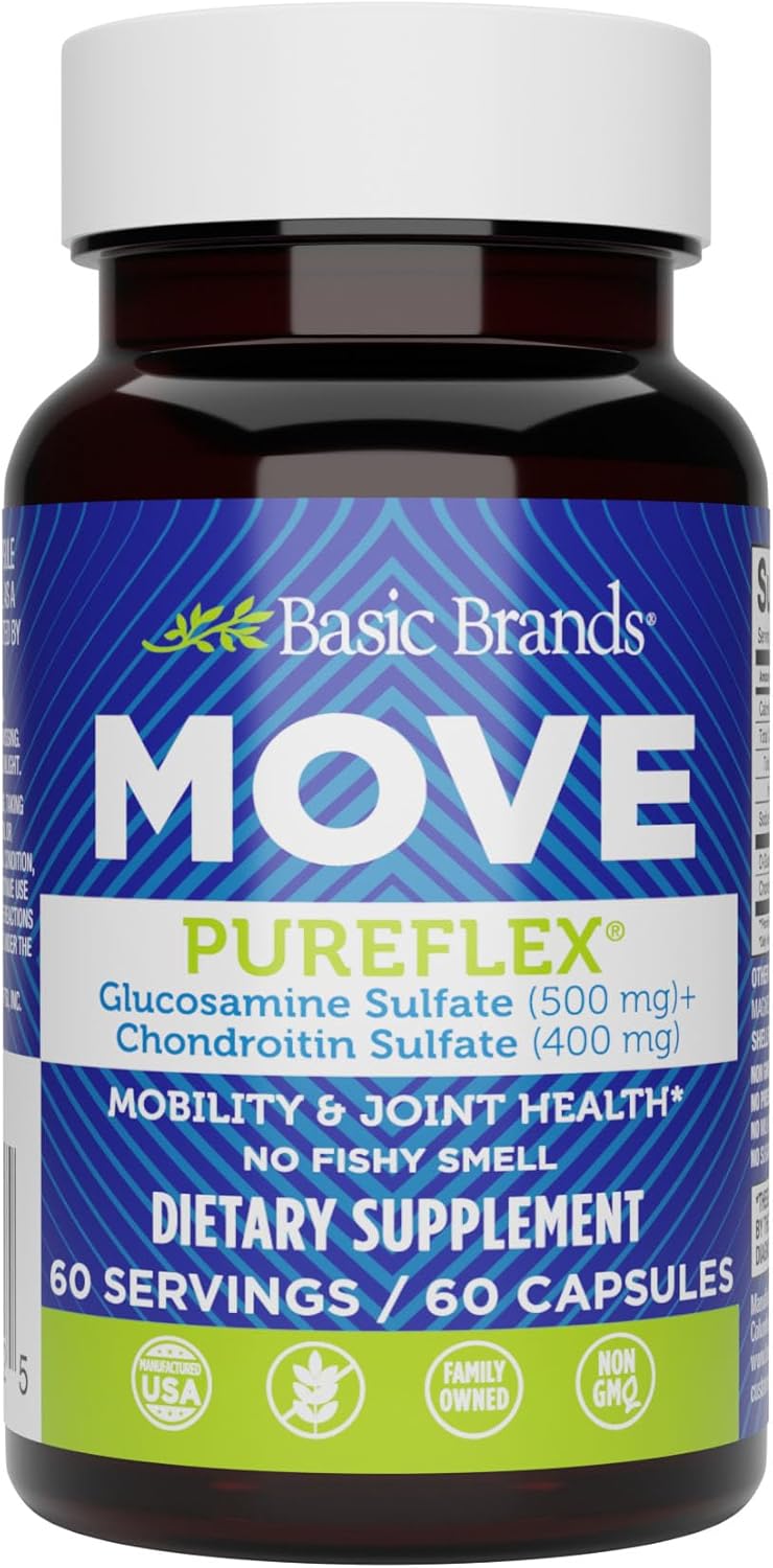 60 Count Glucosamine Chondroitin Supplements by Basic Brands