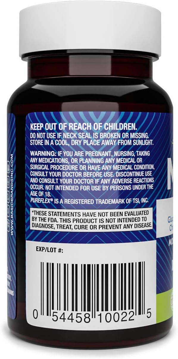 60 Count Glucosamine Chondroitin Supplements by Basic Brands