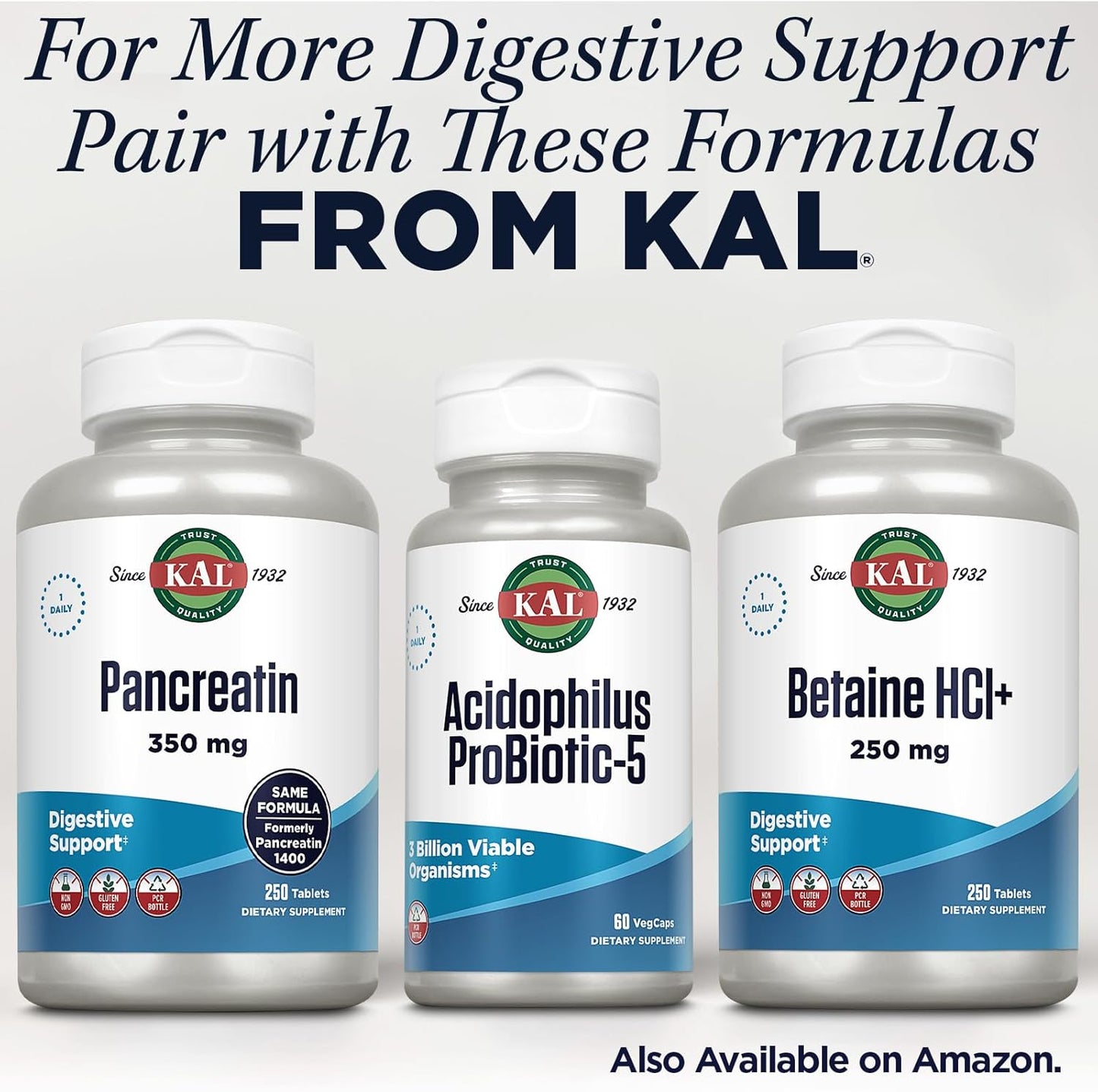 60 Count KAL Acidophilus Probiotic-5 Capsules with 3 Billion Live Cultures
