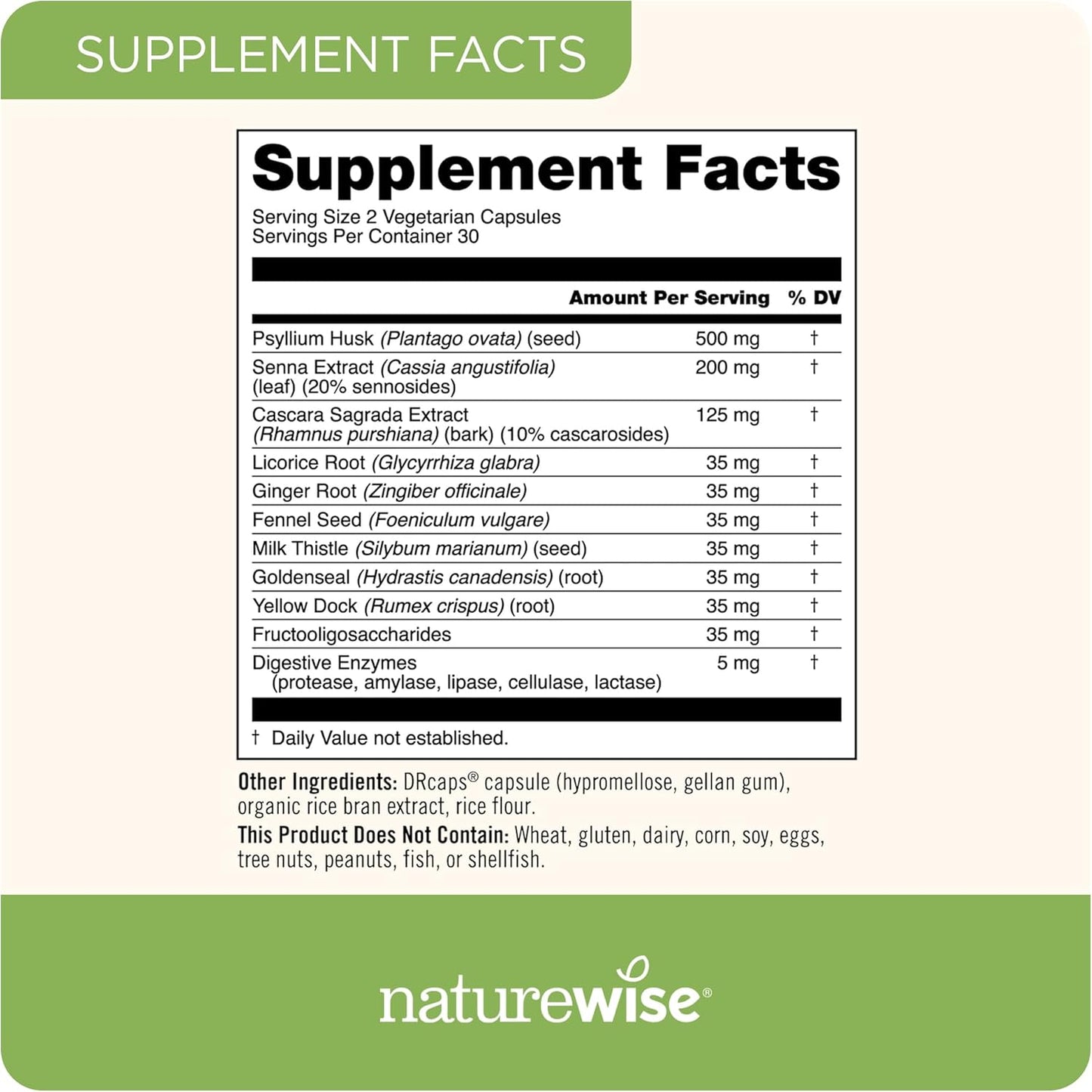 60 Count NatureWise Total Colon Care Fiber Cleanse & Omega 3 Fish Oil Capsules - BoostGo Australia