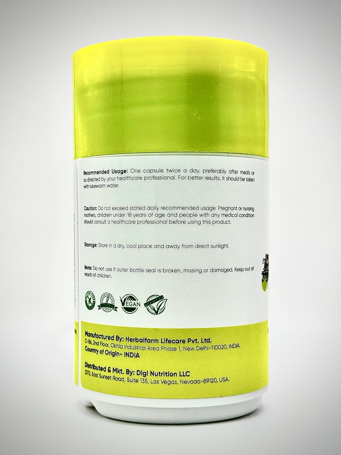 60 Count Nutriherbs Ashwagandha Root Extract Capsules for Stress Relief and Immune Support