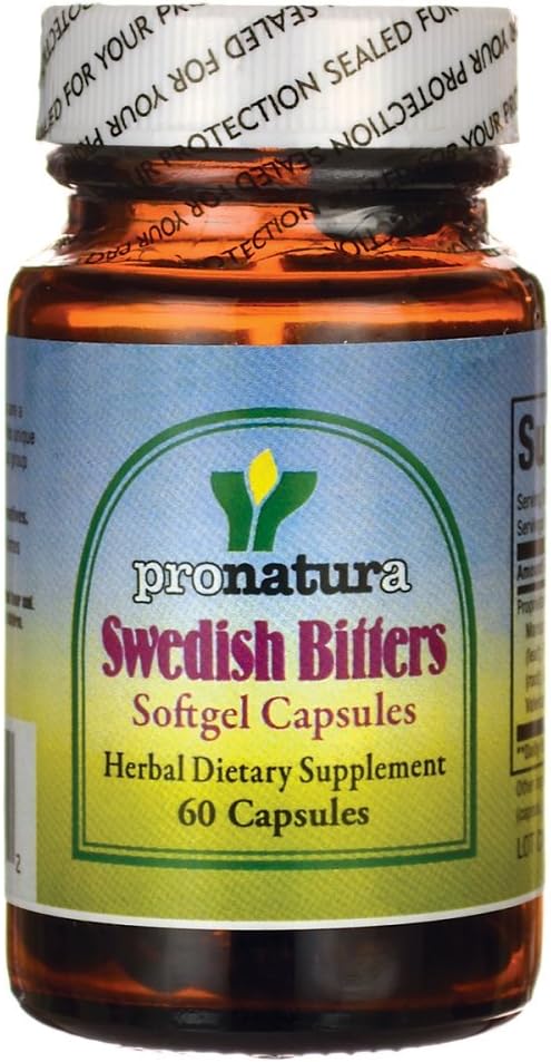 60 Count Pro Natura Pronatura Swedish Bitters for Digestive Health