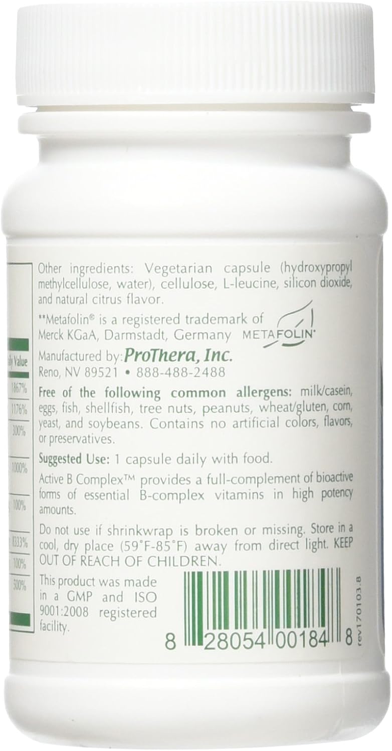 60 Count ProThera Active B Trio Capsules for Daily Wellness Boost