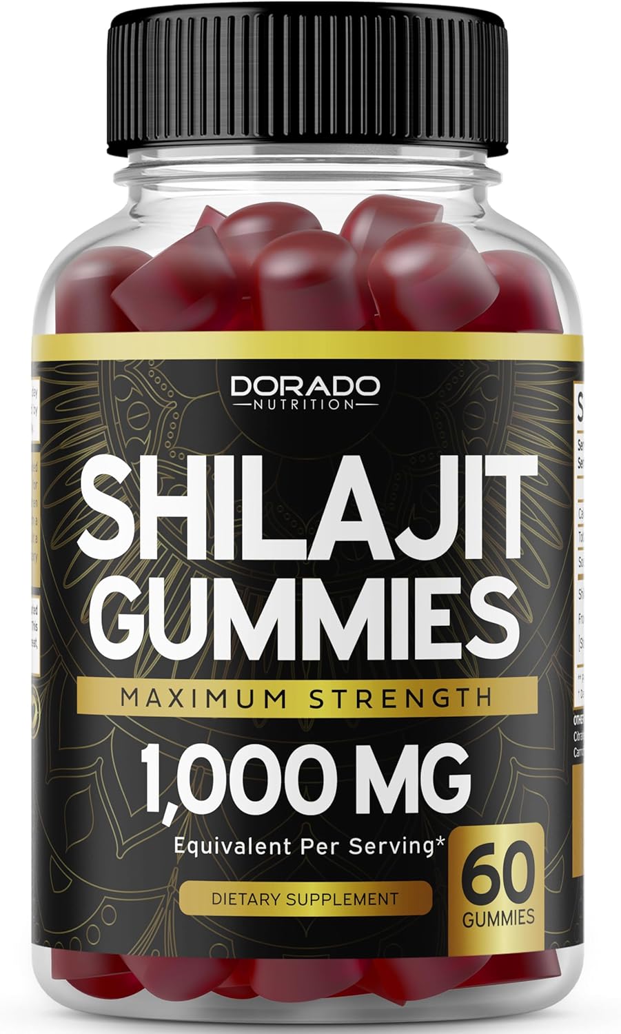 60 Count Shilajit Gummies for Men & Women and Glucosamine Chondroitin Gummies by DORADO NUTRITION