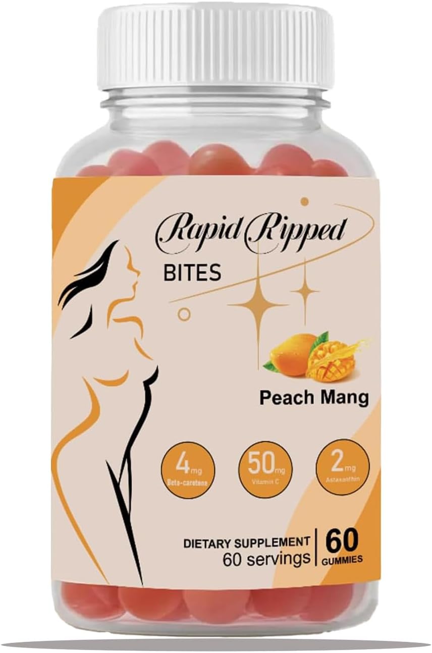 60 Count TAFUTY Super Tanning Gummies with Beta-Carotene, Lycopene, & Astaxanthin - Vegan & Non-GMO Natural Tanning Supplement for Skin Health & Glow