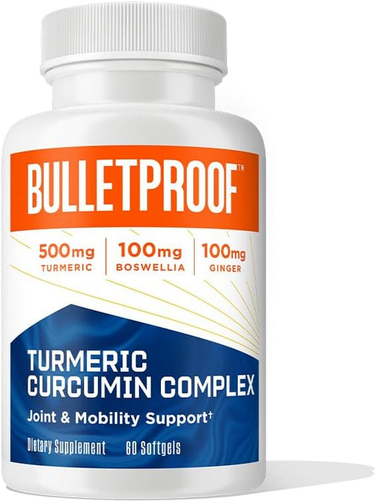 60 Count Turmeric Curcumin Complex Softgels for Inflammation & Joint Support - Keto Supplement with Antioxidant Benefits