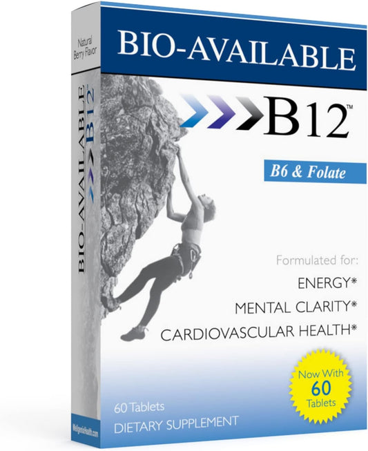 60 ct Wellgenix Bio Available Daily Multivitamins: Focus Support Formula with Methyl B12, B6, Folate & Biotin for Immune & Overall Health - Sublingual Energy & Diet Supplement