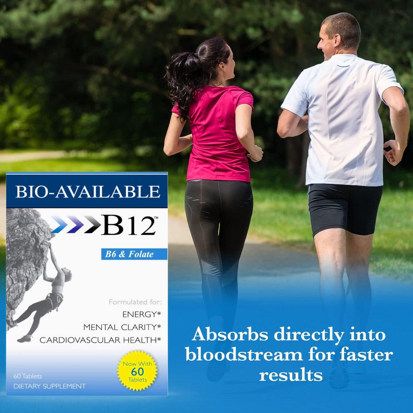 60 ct Wellgenix Bio Available Daily Multivitamins: Focus Support Formula with Methyl B12, B6, Folate & Biotin for Immune & Overall Health - Sublingual Energy & Diet Supplement