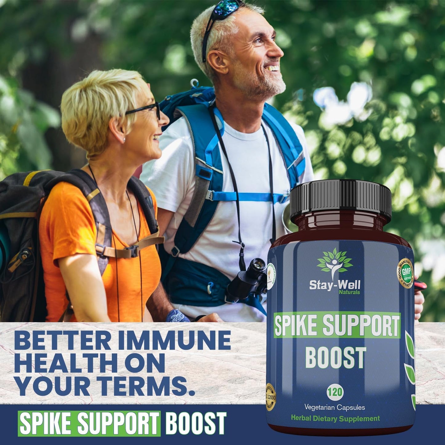 60 Day Supply Immunity Booster Supplement with Nattokinase, Bromelain, and Curcumin - All-Natural Spike Support and Immune System Boost