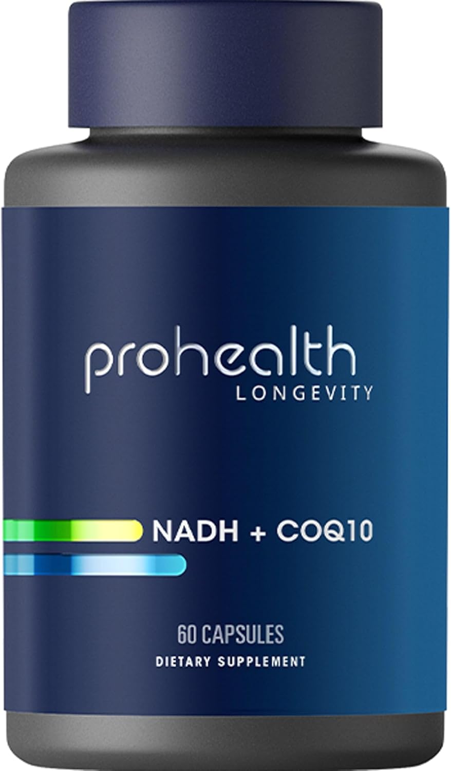 60-Day Supply ProHealth NADH + CoQ10 Capsules for Energy, Focus, and ATP Production - 25mg Pure NADH, 100mg CoQ10 - 60 Acid-Resistant Capsules