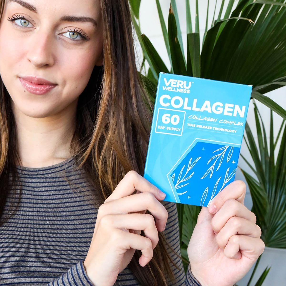 60-Day Veru Wellness Collagen Booster Patch for Skin, Joints, Hair, and Nails - Easy Application - Supports Overall Wellness