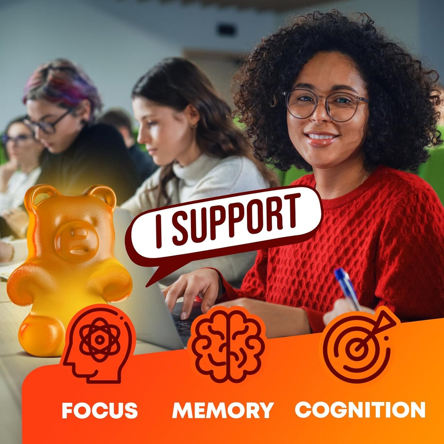 60 L-Tyrosine & Ashwagandha Gummies Bundle for Kids & Adults - Focus Supplements with Ashwaganda and L Tyrosine - 120 Gummies in Total