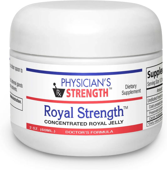 60 mL Physician's Strength Royal Strength: Fresh Royal Jelly & Austrian Pumpkin Seed Oil for Energy & Adrenal Support