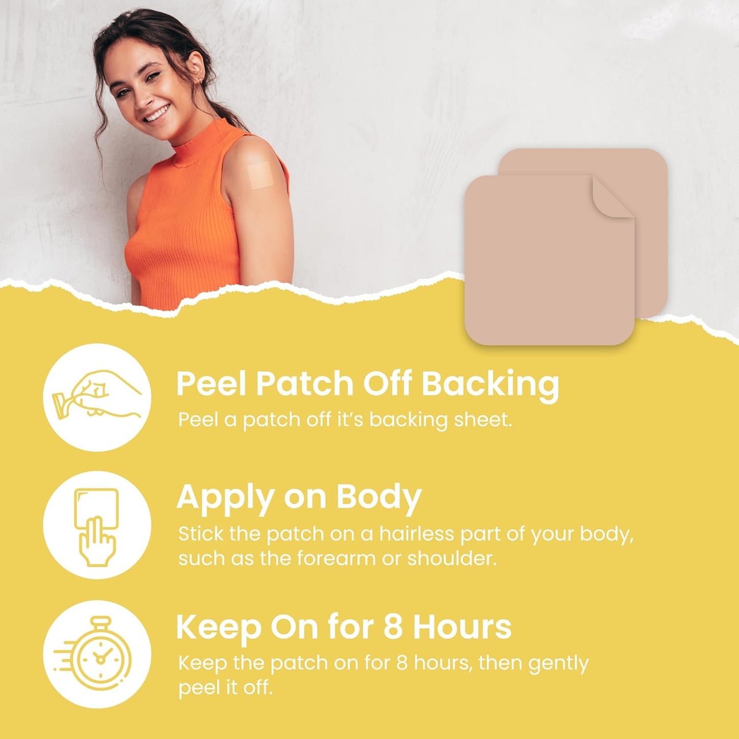 60-Pack VIORY Omega 3 Patches for Men and Women - Natural Energy, Focus, and Body Support Patch - Enhanced Formula for Vitality