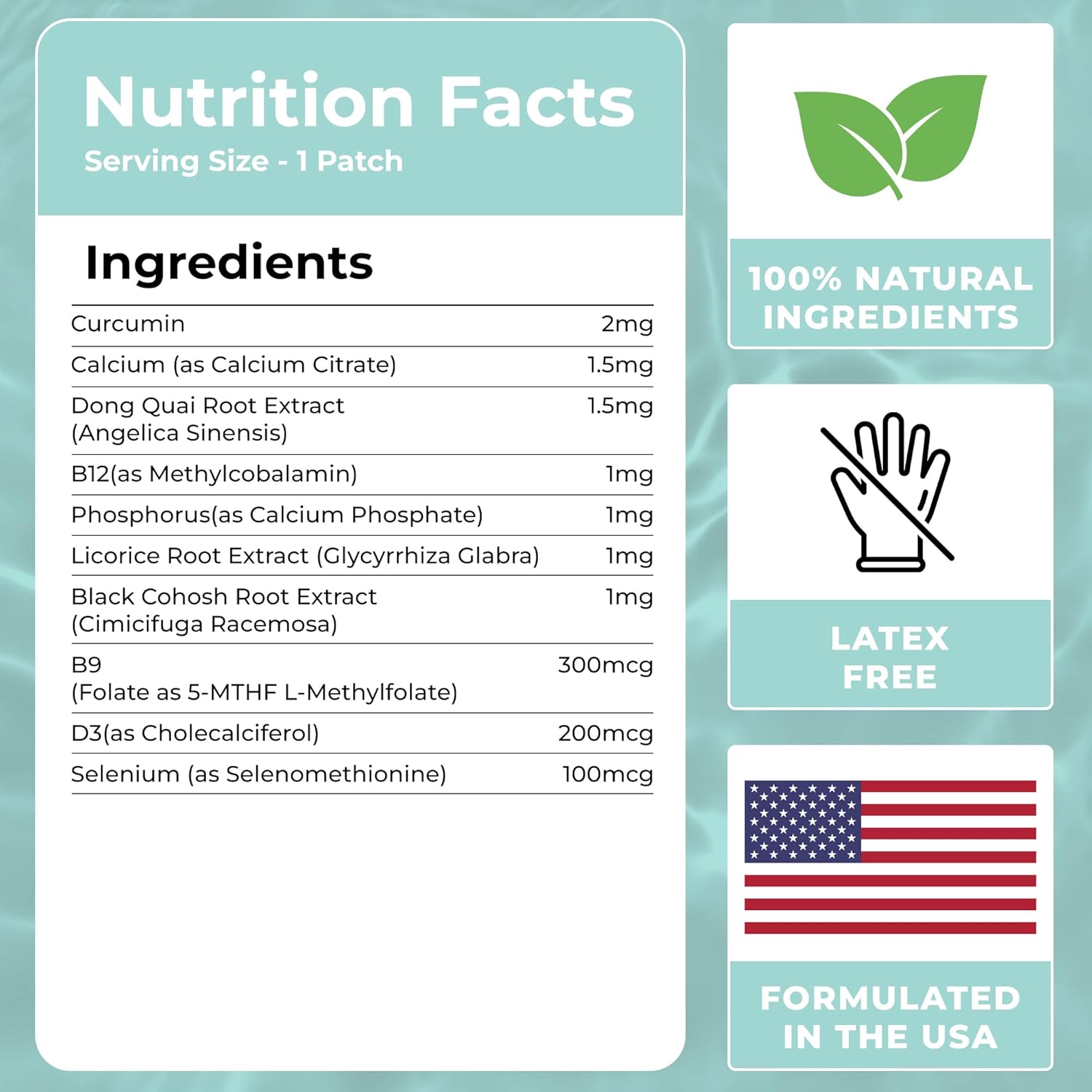 60-Pack VIORY Relax Patches with Biotin, D, Turmeric Curcumin - Natural Patch for Relaxation and Stress Relief - Enhanced Formula for Men and Women